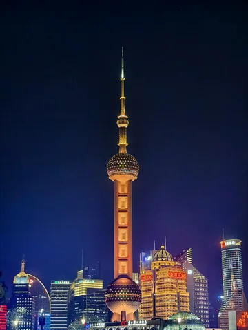 Shanghai skyline at night